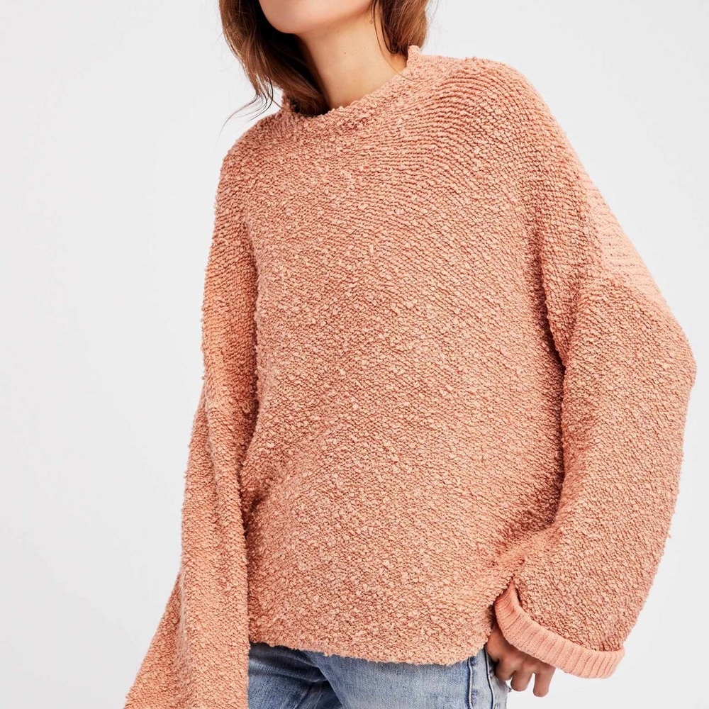 Free People Cuddle Up Pullover Sweater XS EUC